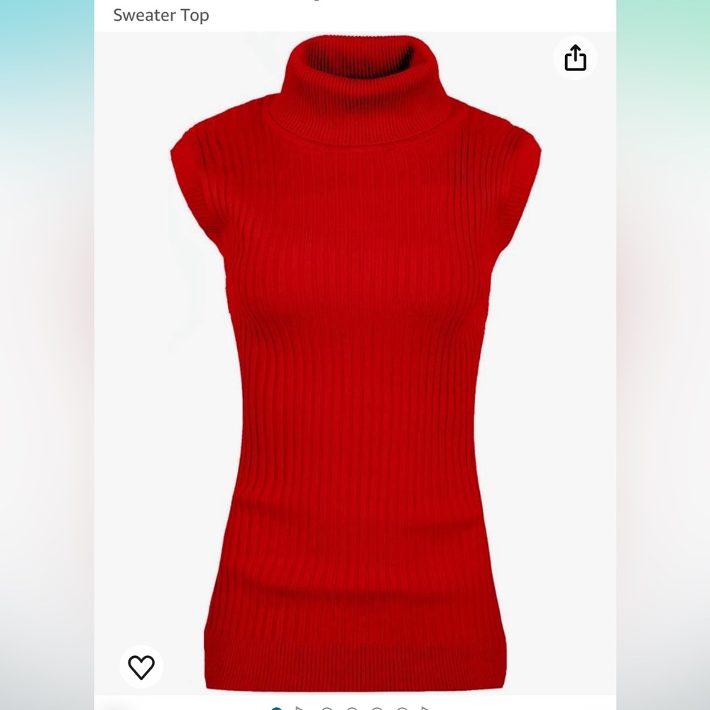 Turtleneck Sweater top sleeveless